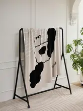 ミストフォレストデザイン 犬柄コットンニットブランケット【ソファ用・オフィスインテリア・肌触り良い】