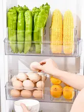 透明食品用収納ボックス【野菜と果物用・冷蔵庫サイドドアに適した整理アイテム】