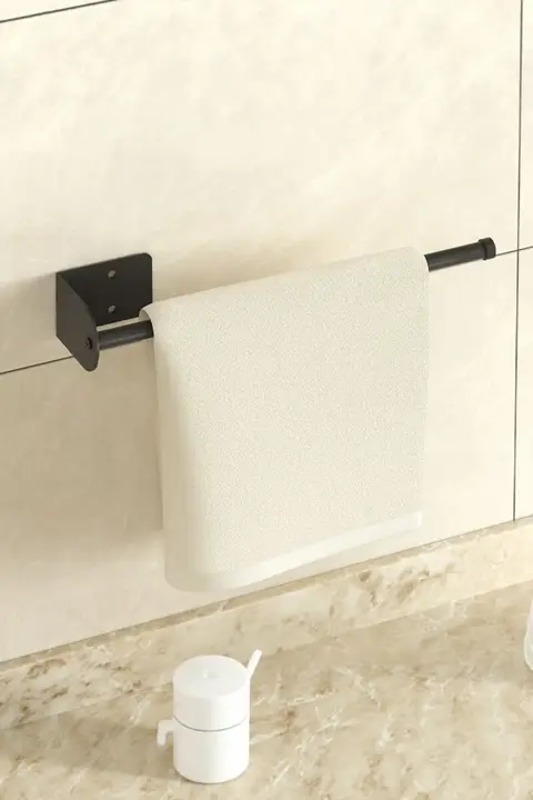 穴あけ不要の壁掛けペーパータオルホルダー【ラップ・布巾収納用】