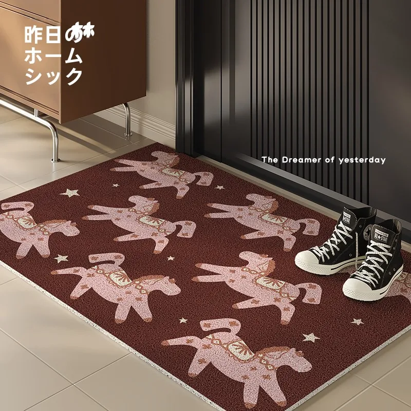 新年用赤い玄関マット：カーニバルデザインとキッズ向けの耐久性を実証
