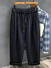 カジュアルパンツ メンズ 春秋 ゆったり ストレート 重厚な品質感 滑らかなシルエット