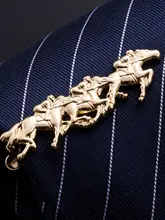 金色の馬型ネクタイピン【ビジネス・フォーマル対応・高級感】