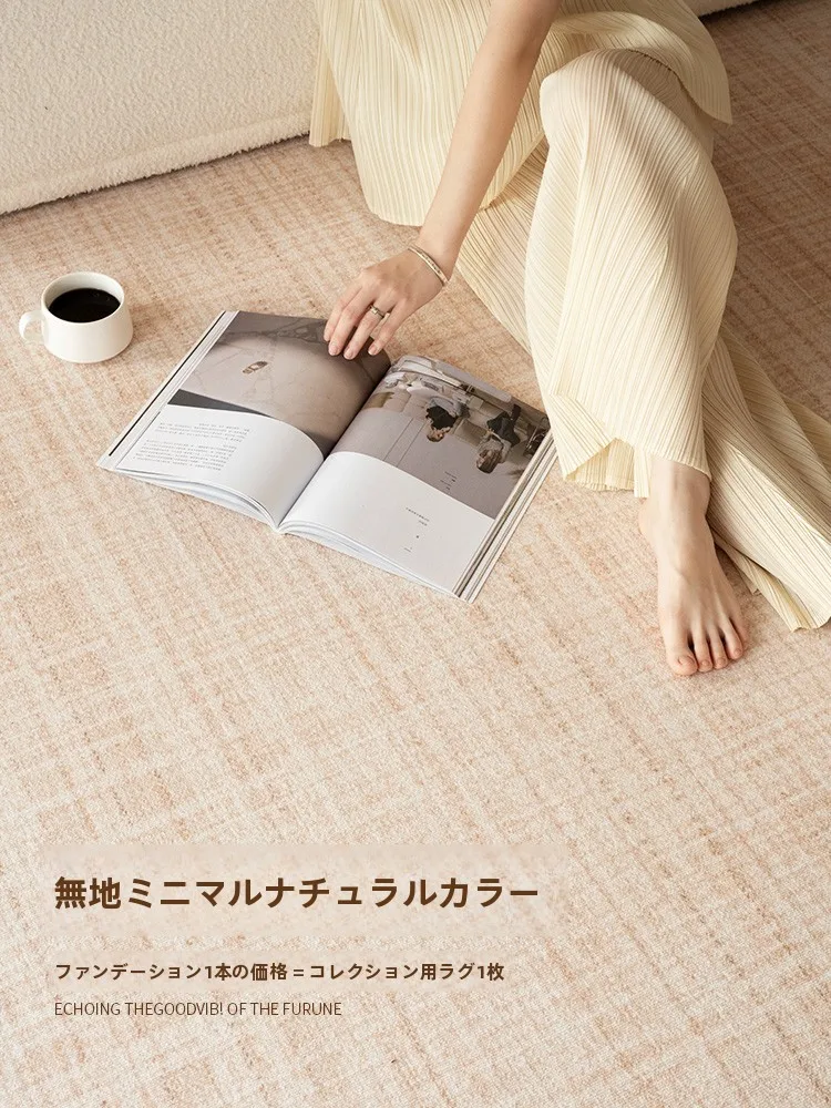 ダイニングテーブルの下に敷くラグ：防水防汚デザインのリビング用ラグの実用性と耐久性