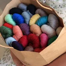 手作り編み込みスカーフ【極上の柔らかさ・ウール混合・DIY用】