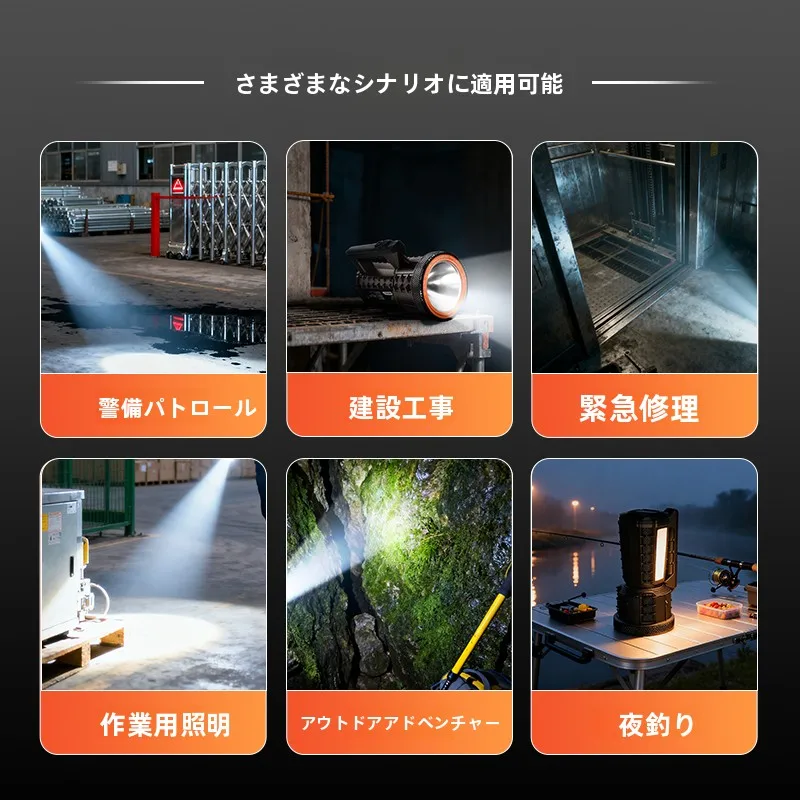 強力LED懐中電灯：充電式・220ルーメン・アウトドア向けの実用性  と長寿命解析