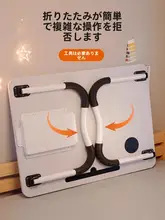 折りたたみ式学習テーブル【ベッド上用・ノートパソコンスタンド・子供用・柱型デザイン】