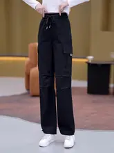 カジュアルな女性用ワークパンツ【ハイ ウエスト・フィット・テーパードデザイン・チュニックパンツ】（セットアップ対応）