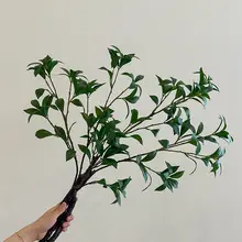 高級感あるマツボックリ風吊り下げ式アートフラワー【ガラス花瓶付き・インテリア装飾用】
