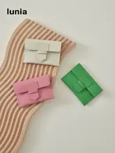 極上の柔らかさのカードケース【ミニポケット・シンプルデザイン・草緑】