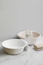丈夫なプラスチック製 洗面器【家用・洗顔・洗足用】
