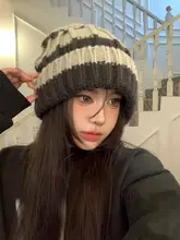 冬用ニットキャップ【厚手・保温・耳あて付き・ユニセックス】