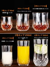 ガラスコップ 家庭用 透明 ビール ジュース 牛乳 朝食 茶 おしゃれ ダイヤモンド 水 日本酒