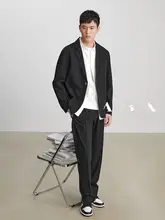 秋冬用高級感ある精練ウールのフィットパンツ【ストレート・メンズ】