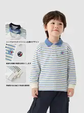 ポロシャツ キッズ ボーイズ 長袖 プレッピースタイ  ル インナー 春 秋