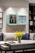 大きな壁掛け翻頁時計【インテリア・デスク用・掛け置き両用】