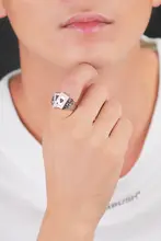 レトロなトランプモチーフ ピンクハートリング【925純銀・男女兼用・手作り】