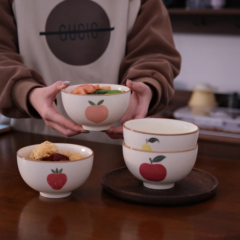 手作り 陶器 フルーツボウル【景徳鎮製・手描き・食器】