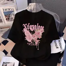 子供用 コットン製 短袖Tシャツ【リボンデザイン・夏用・韓国風】