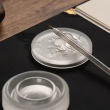 火鍋用 硯台【琉璃・書道用・蓋付き・便携】