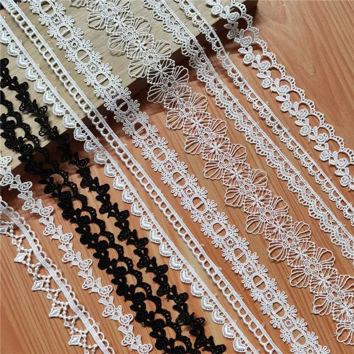 刺繍レーストリミング【水溶性・DIY用・ソファ用装飾】