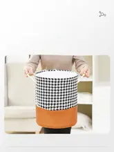 大容量 布製収納バスケット【折りたたみ式・洗濯物・おもちゃ収納用】