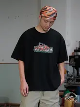 ロックスタイル 流行のヒョウ柄プリントTシャツ【ユニセックス・ストリートファッション】