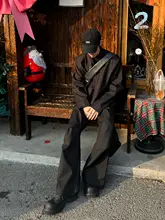 Mr Bense メンズ カジュアルストレートパンツ【落ち感のあるデザイン・ウエストゴム・ブラック・ゆっ たりサイズ】