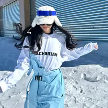 ZACHARIAHベビー 防水防風スノーパンツ【レディース・サロペットスタイル・ブルー】
