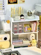 シンプルデスクトップ書棚収納ラック【オフィス用・ファイルスタンド・書籍整理】