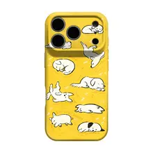 スマホケース 居眠り犬 iPhone 17 16 Pro Max 18 Pro 15 14 13 Huawei Pura 70 対応 かわいい ガーリー ユニーク インスタ映え 個性派デザイン