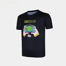 Victor ユニセックス トレーニング用スポーツニットTシャツ【バドミントン用・通気性】