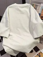 ロゴデザインの夏用半袖Tシャツ【メンズ・ルーズフィット・コットン】