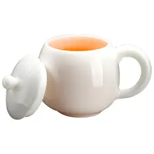手作りの白磁茶杯【蓋付き・オフィス用・個人用マグカップ】