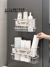 冷蔵庫外側用マルチ収納ラック【磁石付き・便利なウェットティッシュ・ラップ収納】