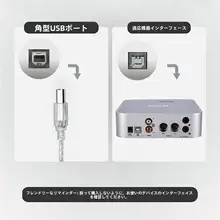 USBオーディオインターフェース接続ケーブル【コンピュータ用・音質劣化なし・電源供給】