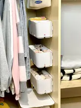 引き出し式収納バスケット【穴あけ不要・スライドレール・インナー用】
