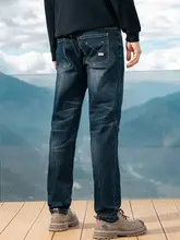 デニムパンツ メンズ ウィスカー加工 ウォッシュ加工 ストレート 着痩せ 着回し アメカジ ヴィンテージ 春秋