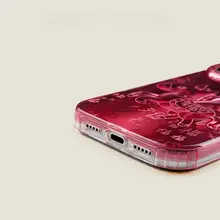 iPhone対応   フライングホースデザインの携帯電話ケース【粉色・高級感・衝撃吸収】
