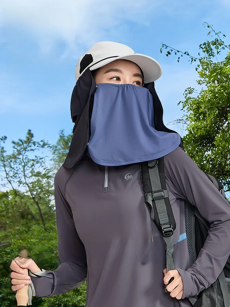 UVカット軽量透湿日焼け防止フェイスマスク：夏用ネックガード付きの実用性と効果