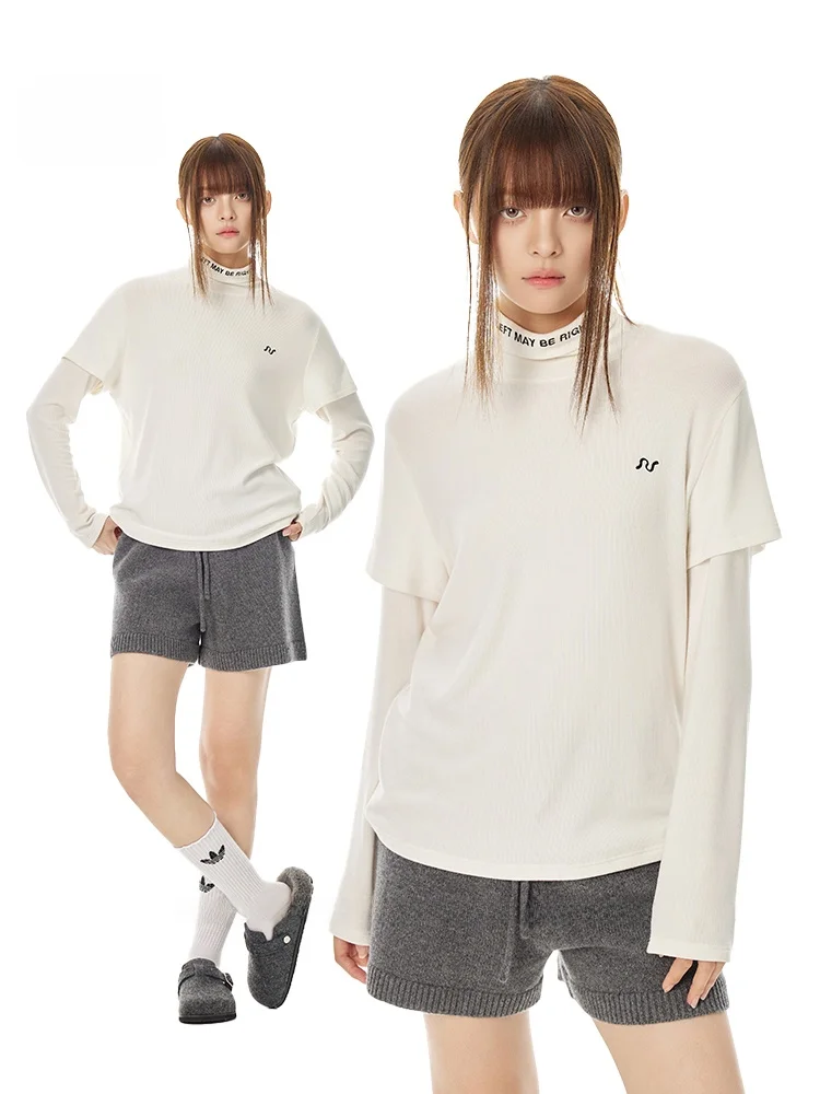 ハイネック長袖Tシャツ：重ね着向けロングTの実用性とデザイン特性
