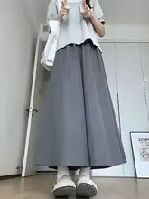 グレーのハイウエストワイドパンツ【梨型シルエット・フィット・カジュアル】