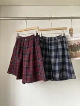 ハイウエストのチェック柄ワイドパンツ【カジュアル・秋用・ツイード風】
