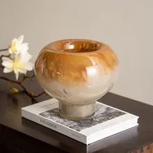 フランスの高級ガラスグラデーションカラーニッチ 装飾品