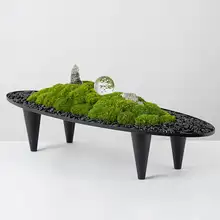 新中式 エターナル苔盆栽【造形装飾・玄関・テーブル用】