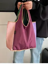 折りたたみ可能なエコバッグ【多色デザイン・防水・買い物・通勤・ピクニック用】