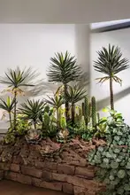 リアルな観葉植物のドラセナ鉢植え【トロピカルデザイン・インテリア装飾用】