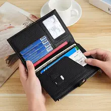 本革製 RFID対応 超薄型パスポートケース【防盗・旅行用・多機能収納】