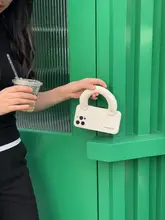 腕時計付きシリコン製スマートフォンケース【iPhone対応・おしゃれで使いやすい・斜め掛け・女性向け】
