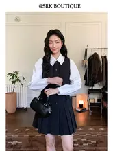 プリーツデザインのフレンチスタイルワンピース【背面が開いたデザイン・ノースリーブ・小柄向け】