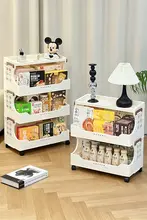 移動可能な多層収納ワゴン【お菓子収納・キャスター付き・家庭用】
